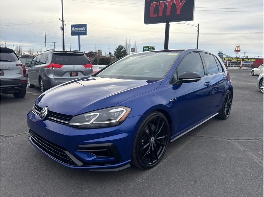 Blue 2019 Volkswagen Golf R AWD Hatchback All-Wheel Drive 6-Speed Manual