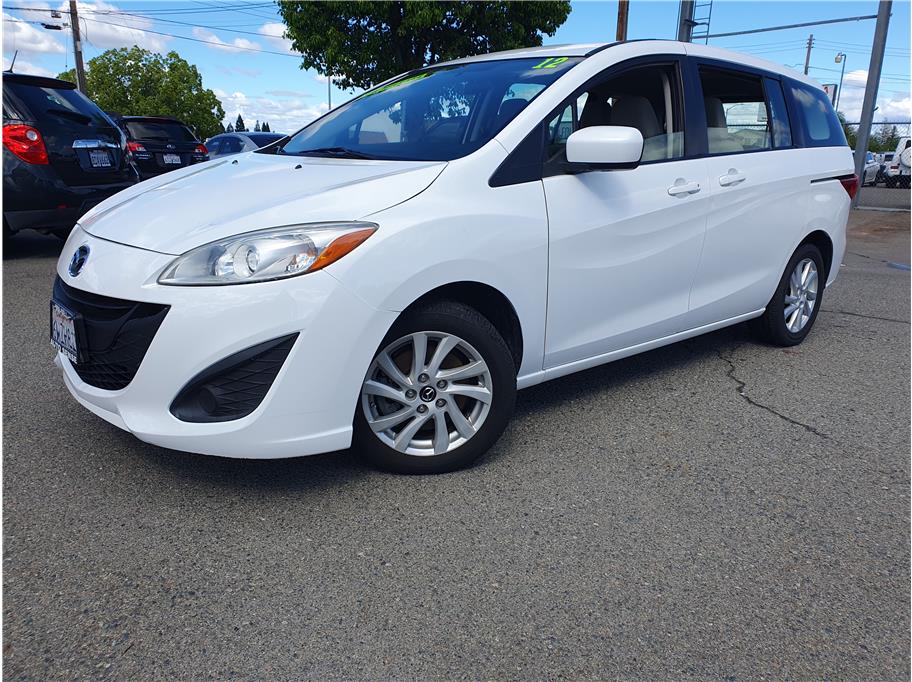 White 2012 Mazda MAZDA5 Sport Minivan Front-Wheel Drive 5-Speed Automatic Overdrive