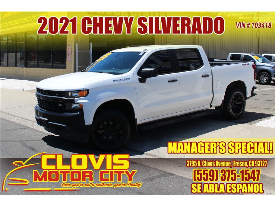 2021 Chevrolet Silverado 1500 Crew Cab Work Truck Pickup 4D 5 3/4 ft