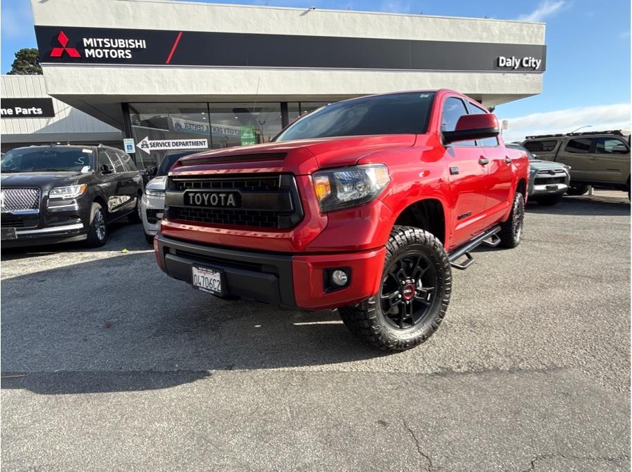 Red 2017 Toyota Tundra TRD Pro CrewMax 5.7L 4WD Pickup Truck Four-Wheel Drive 6-Speed Automatic