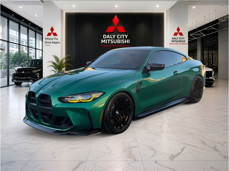 Isle Of Man Green Metallic 2024 BMW M4 Coupe Rear-Wheel Drive 6-Speed Manual
