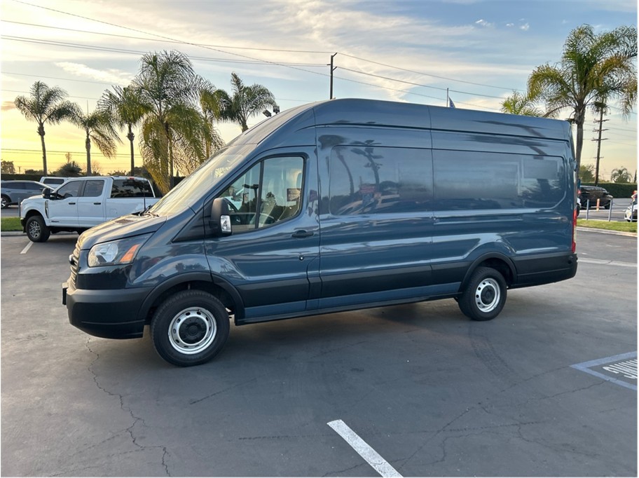 Blue 2019 Ford Transit Cargo 250 Extended High Roof LWB RWD with Sliding Passenger-Side Door Van Rear-Wheel Drive 6-Speed Automatic Overdrive