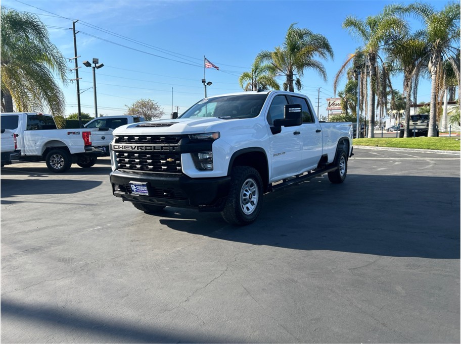 White 2022 Chevrolet Silverado 3500HD Work Truck Crew Cab LB 4WD Pickup Truck Four-Wheel Drive Automatic