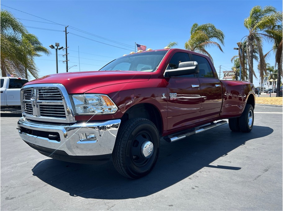Red 2010 Dodge RAM 3500 Pickup Truck 6-Speed Automatic Overdrive
