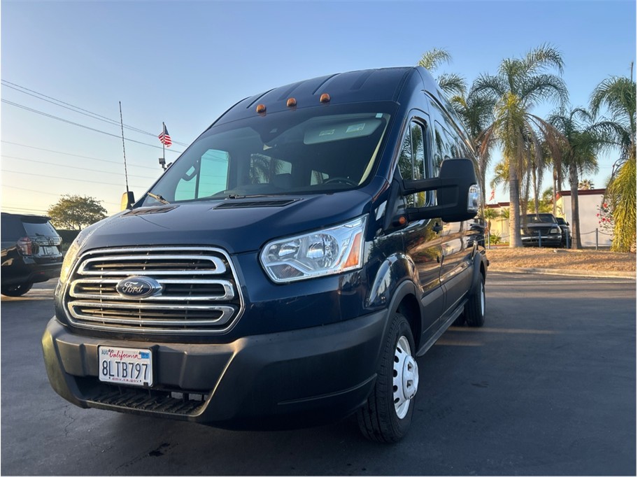 Blue 2019 Ford Transit Passenger Van Rear-Wheel Drive 6-Speed Automatic Overdrive