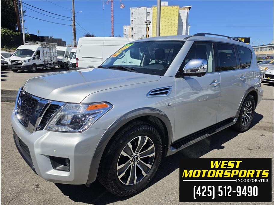 Silver 2020 Nissan Armada SUV / Crossover Four-Wheel Drive 7-Speed Automatic Overdrive