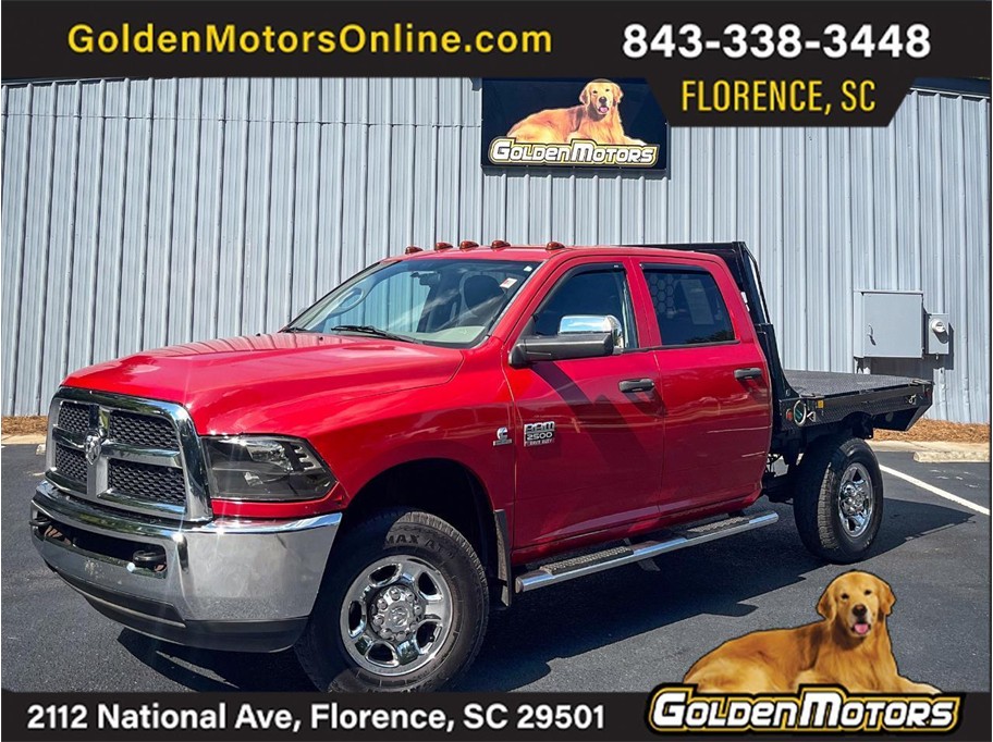 Red 2012 RAM 2500 ST Crew Cab 4WD Pickup Truck Four-Wheel Drive 6-Speed Automatic