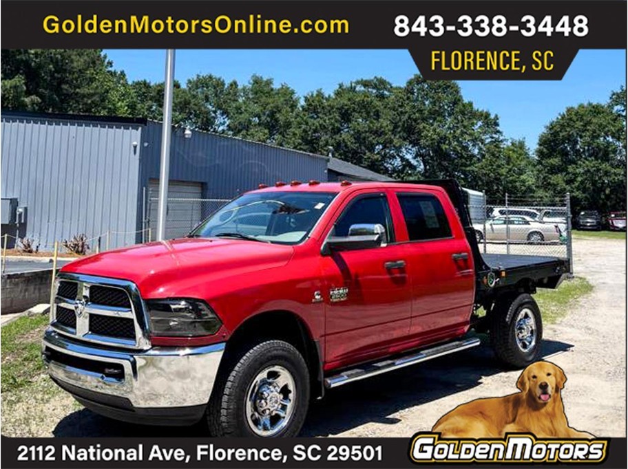 Red 2012 RAM 2500 ST Crew Cab 4WD Pickup Truck Four-Wheel Drive 6-Speed Automatic