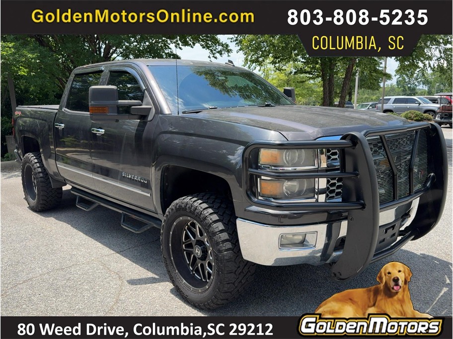 Black 2014 Chevrolet Silverado 1500 Pickup Truck Four-Wheel Drive 6-Speed Automatic Overdrive