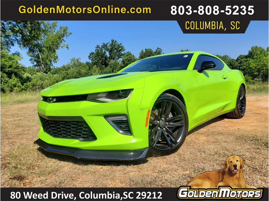 Green 2018 Chevrolet Camaro Coupe Rear-Wheel Drive 6-Speed Manual