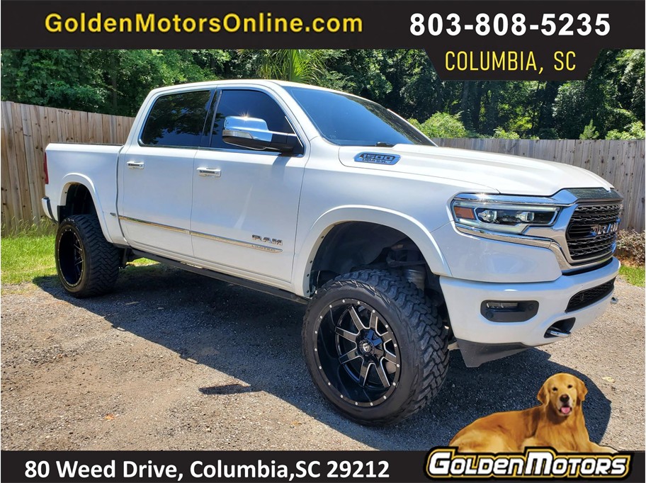 White 2020 RAM 1500 Pickup Truck Four-Wheel Drive 8-Speed Automatic