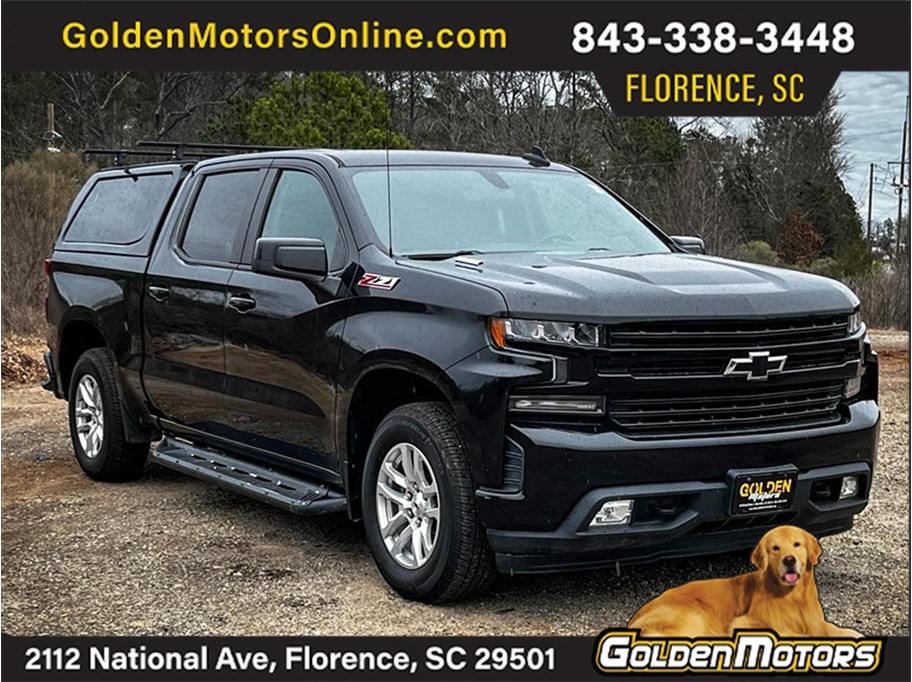 Black 2020 Chevrolet Silverado 1500 Pickup Truck Four-Wheel Drive Automatic