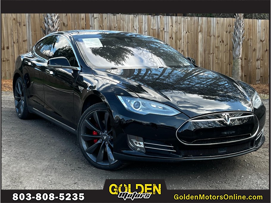 Black 2015 Tesla Model S P85D AWD Sedan All-Wheel Drive Automatic
