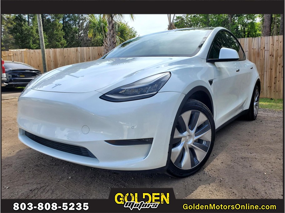 White 2021 Tesla Model Y Long Range AWD SUV / Crossover All-Wheel Drive Automatic