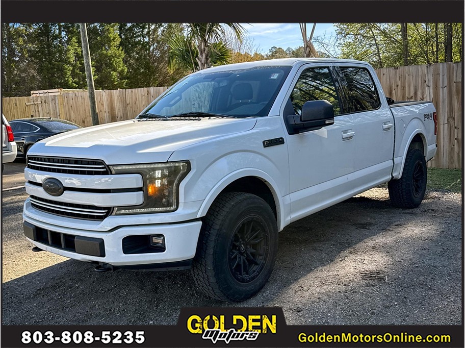 White 2018 Ford F-150 XLT SuperCrew 4WD Pickup Truck Four-Wheel Drive Automatic