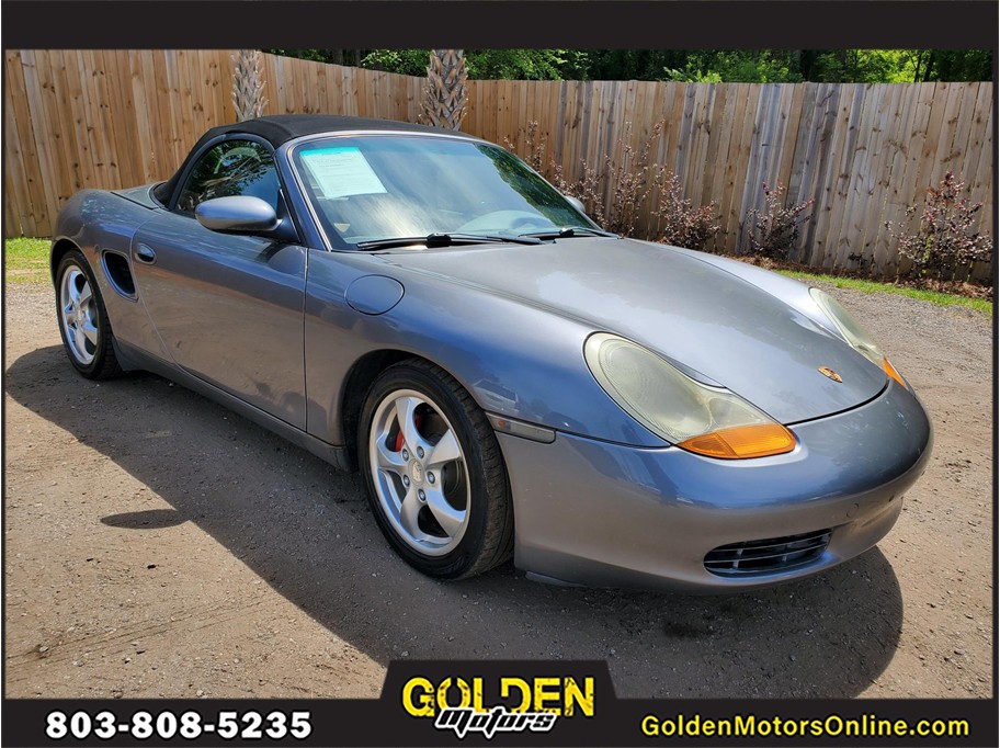 Blue 2002 Porsche Boxster Base Convertible Rear-Wheel Drive Manual