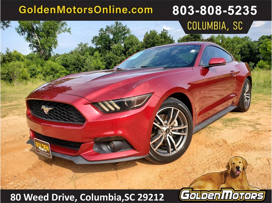 Red 2016 Ford Mustang Coupe Rear-Wheel Drive 6-Speed Automatic