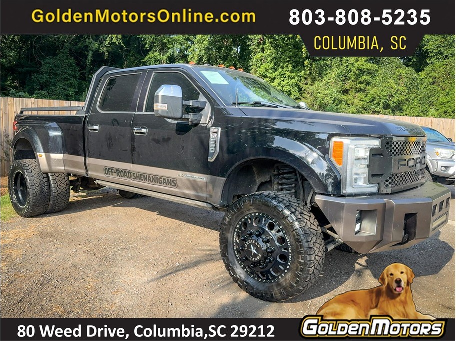 Black 2018 Ford F-350 Super Duty Pickup Truck Four-Wheel Drive 6-Speed Automatic