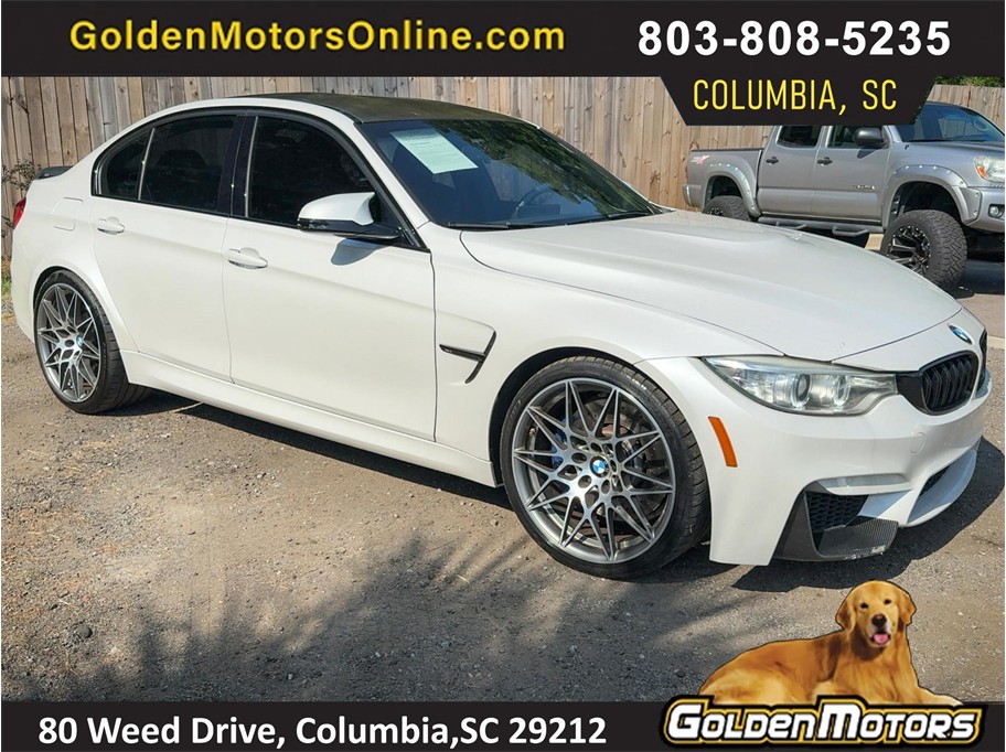 White 2016 BMW M3 Sedan Rear-Wheel Drive 7-Speed Automatic