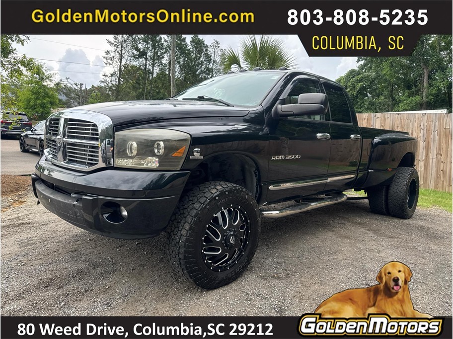 Black 2006 Dodge RAM 3500 Pickup Truck Four-Wheel Drive 6-Speed Manual
