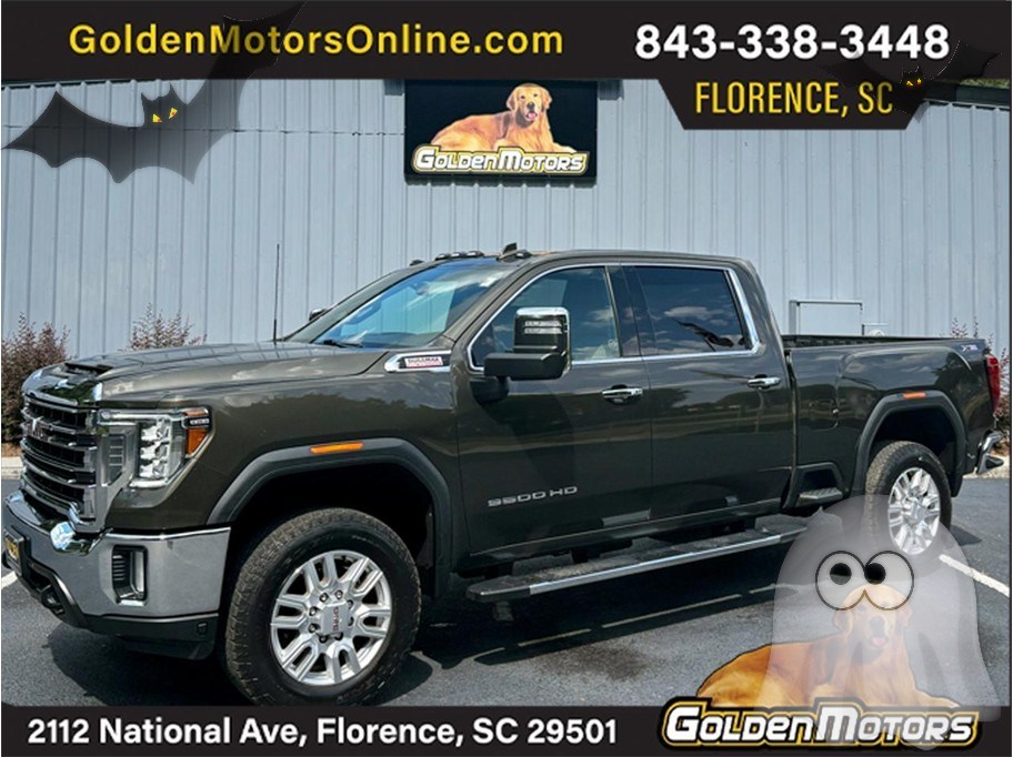Green 2023 GMC Sierra 3500HD Pickup Truck Four-Wheel Drive Automatic