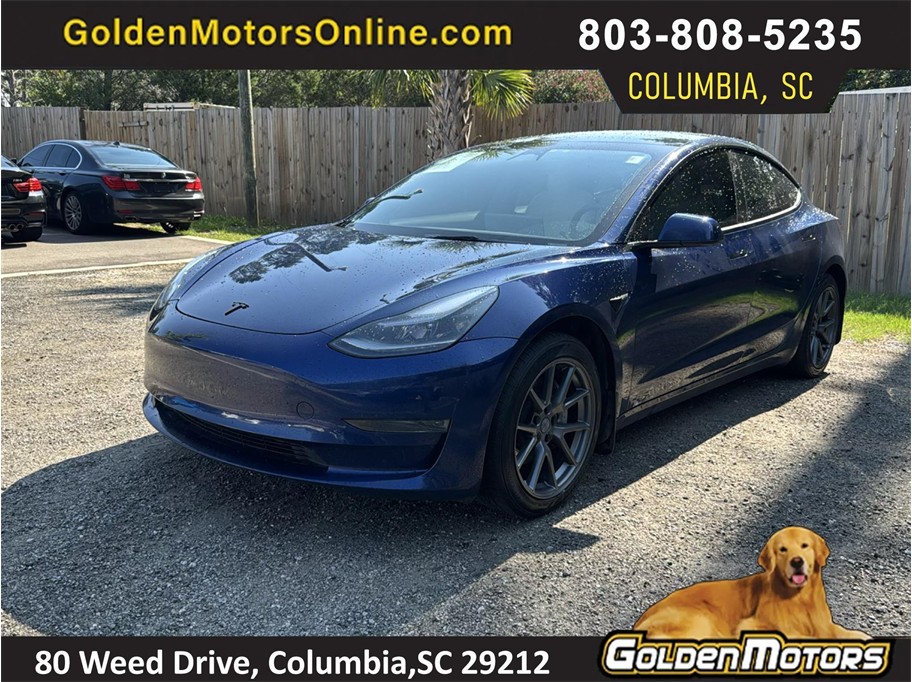 Blue 2023 Tesla Model 3 Sedan Rear-Wheel Drive Automatic
