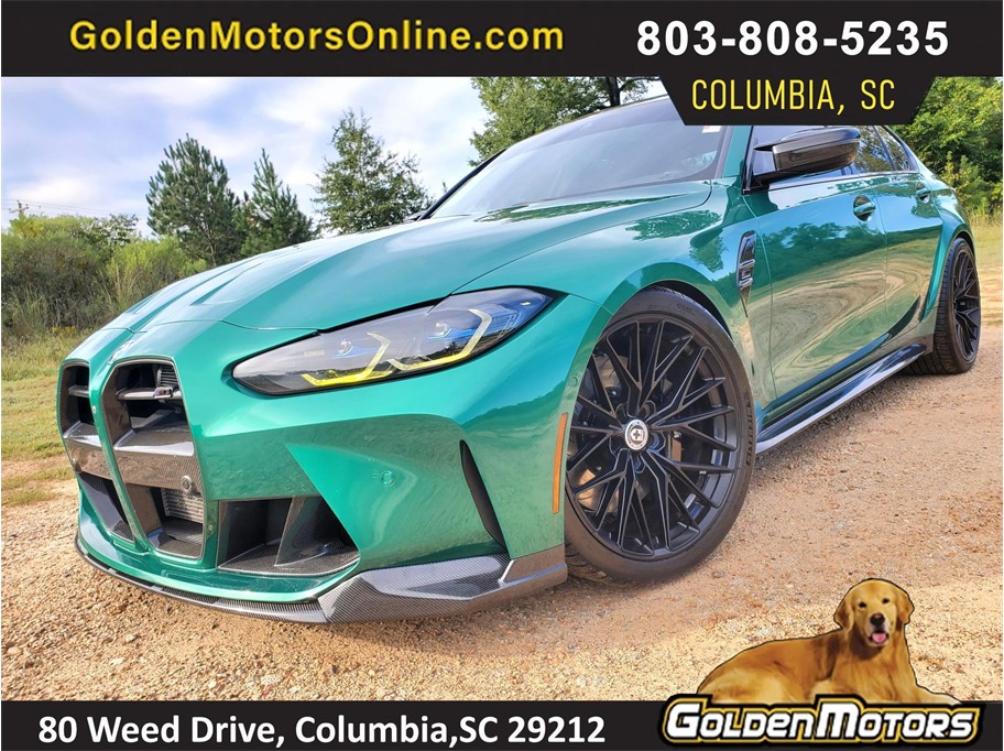 Green 2022 BMW M3 Sedan All-Wheel Drive 8-Speed Automatic