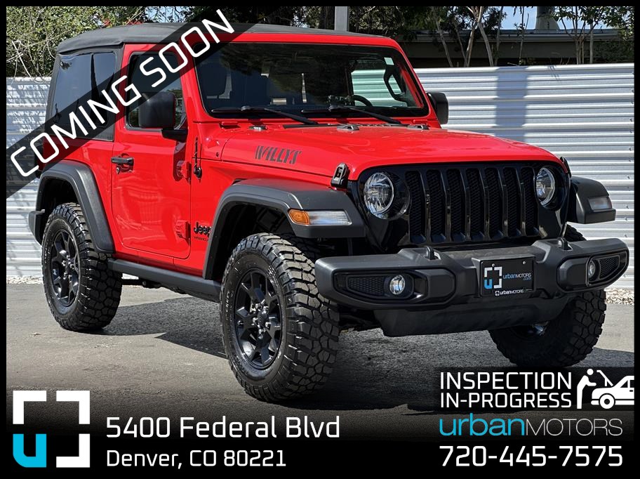 Red 2021 Jeep Wrangler Willys Sport 4WD SUV / Crossover Four-Wheel Drive 6-Speed Manual