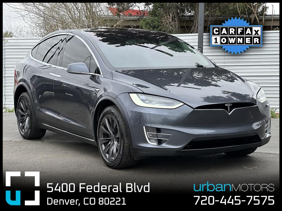 Gray 2018 Tesla Model X 100D AWD SUV / Crossover All-Wheel Drive Automatic