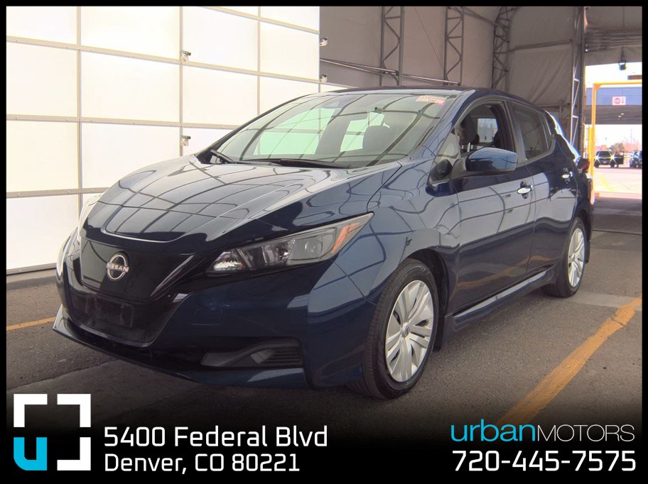 Blue 2024 Nissan LEAF S FWD Hatchback Front-Wheel Drive Automatic