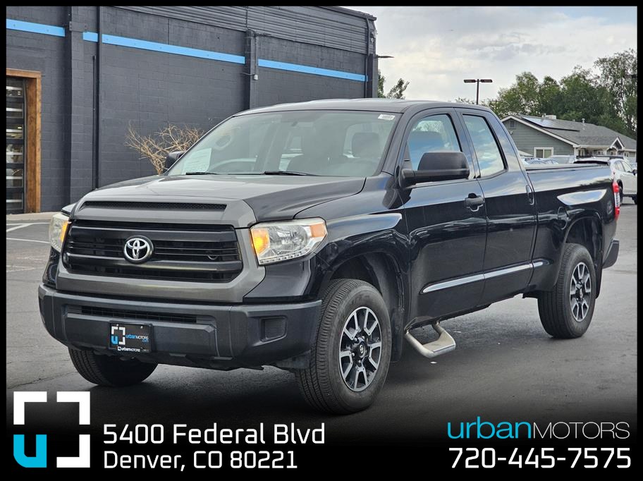 Black 2017 Toyota Tundra SR Double Cab 4.6L 4WD Pickup Truck Four-Wheel Drive 6-Speed Automatic
