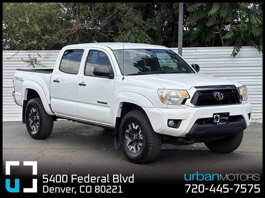 White 2014 Toyota Tacoma Pickup Truck Four-Wheel Drive 5-Speed Automatic
