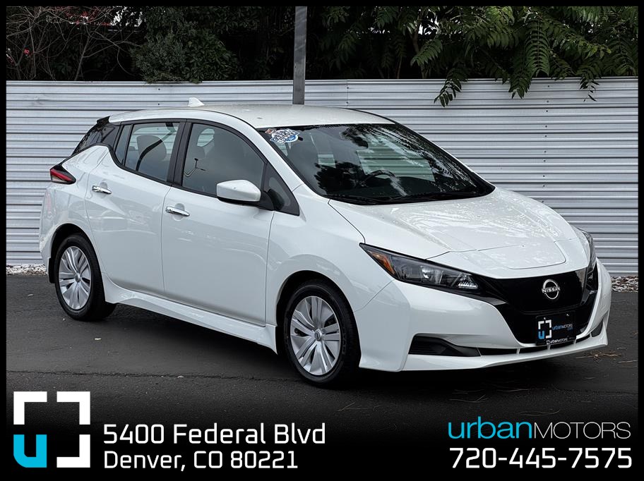 White 2025 Nissan LEAF Hatchback Front-Wheel Drive Automatic