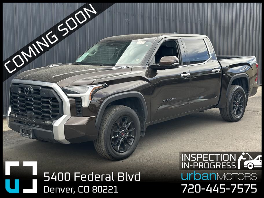 Brown 2023 Toyota Tundra Hybrid Pickup Truck Four-Wheel Drive Automatic