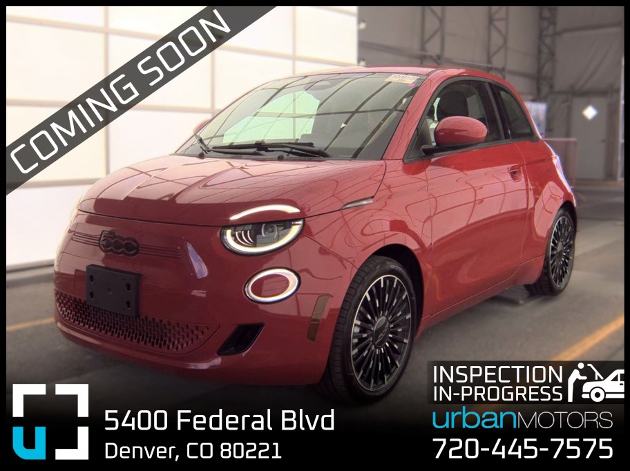 Red 2024 FIAT 500e Hatchback Front-Wheel Drive Automatic