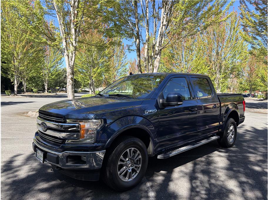 Blue 2020 Ford F-150 Pickup Truck Four-Wheel Drive Automatic