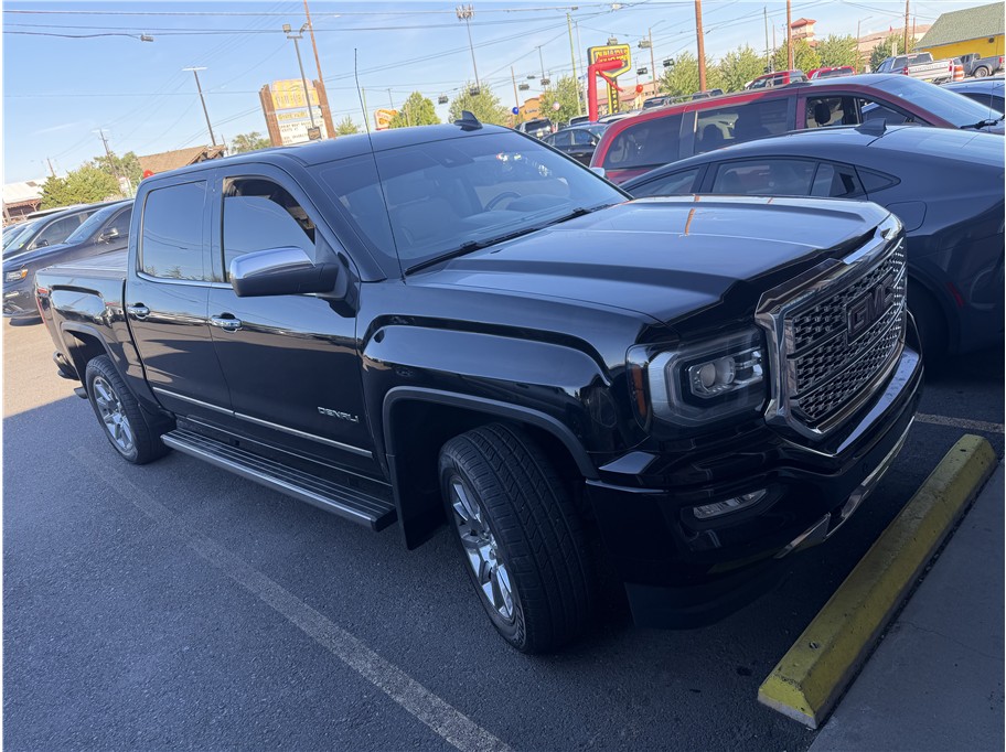 Black 2018 GMC Sierra 1500 Denali Crew Cab 4WD Pickup Truck Four-Wheel Drive Automatic