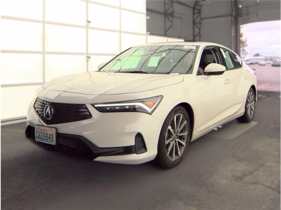 White 2024 Acura Integra Sedan Front-Wheel Drive Continuously Variable Transmission