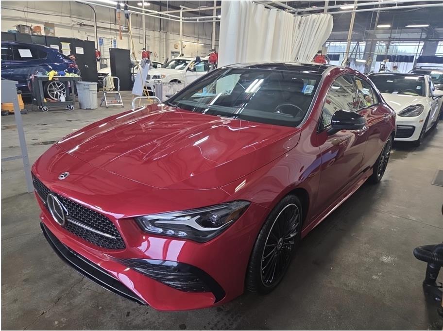 Red 2024 Mercedes-Benz CLA Coupe All-Wheel Drive 8-Speed Dual Clutch