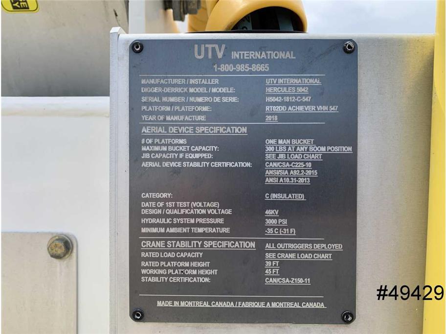 2019 Utv RT02DD Achiever