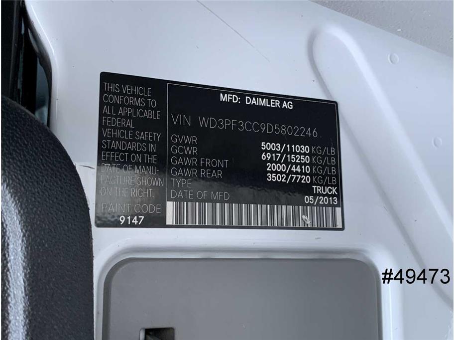 2013 Mercedes 3500 Sprinter DRW