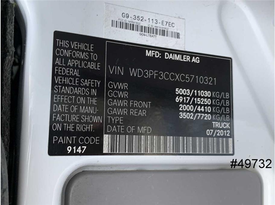 2012 Mercedes-Benz 3500 Sprinter DRW