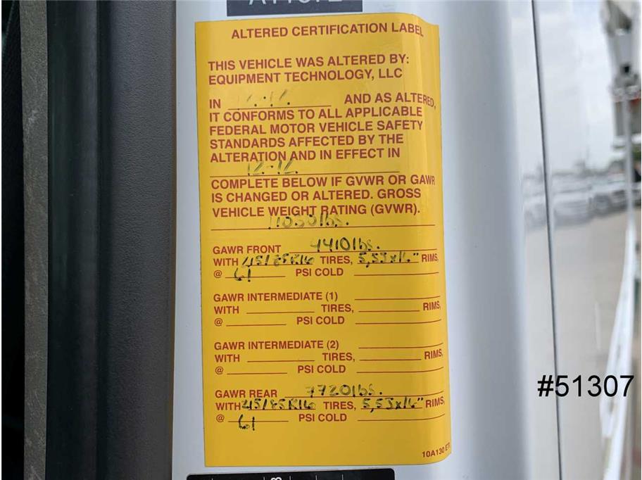 2012 Mercedes 3500 Sprinter DRW