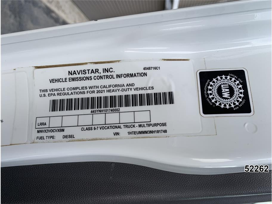 2022 International MV607