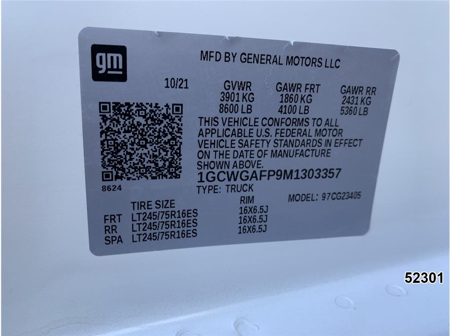 2021 Chevrolet 2500 Express