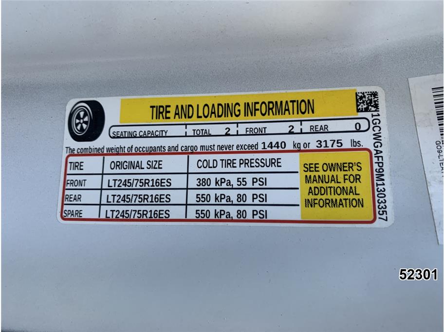 2021 Chevrolet 2500 Express