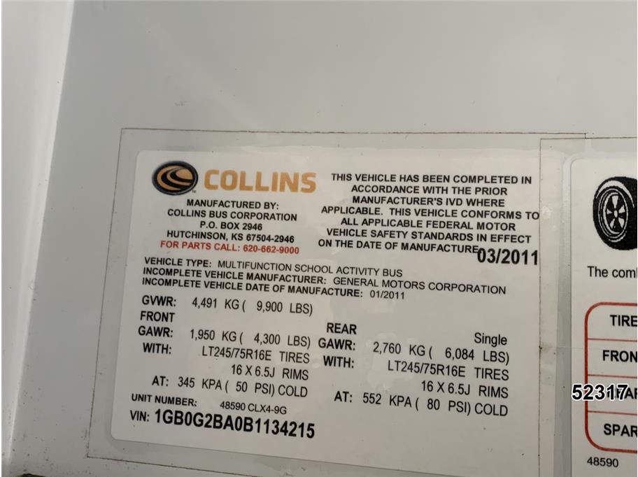 2011 Chevrolet 3500 Express