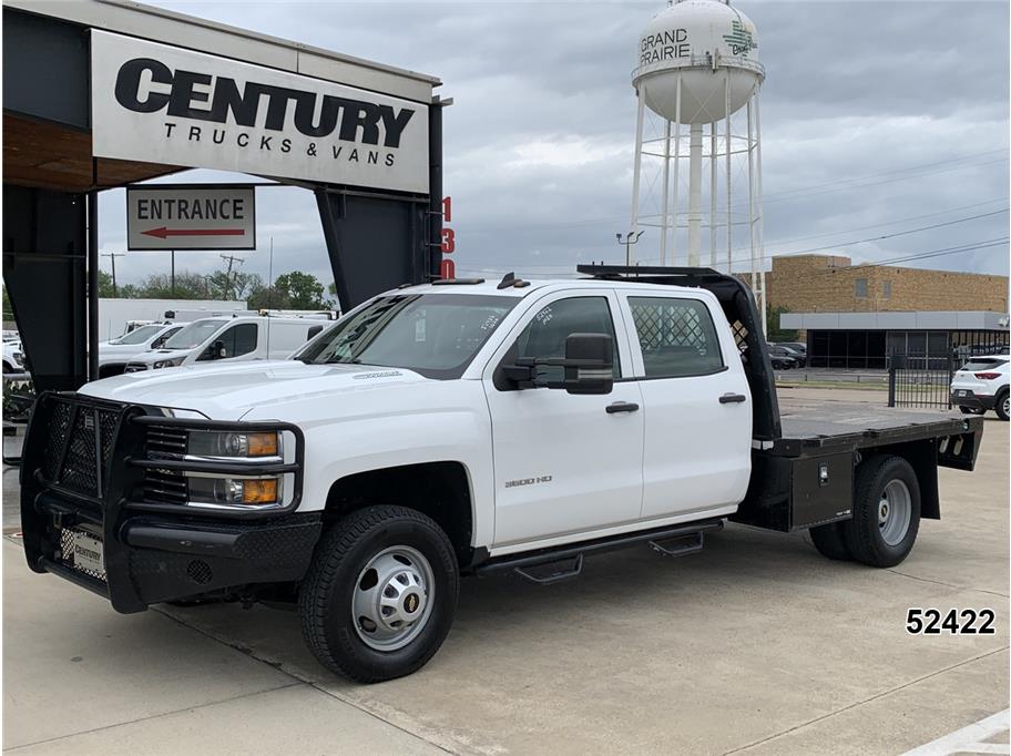 White 2016 Chevrolet Silverado 3500HD Chassis Work Truck Crew Cab 4WD Pickup Truck Four-Wheel Drive Automatic
