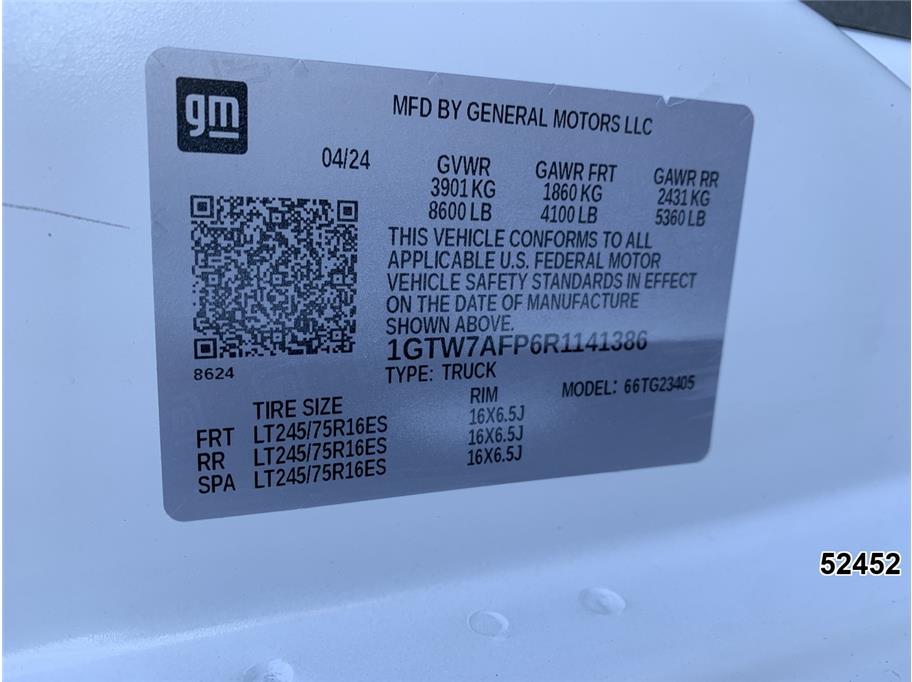 2024 GMC 2500 Savana