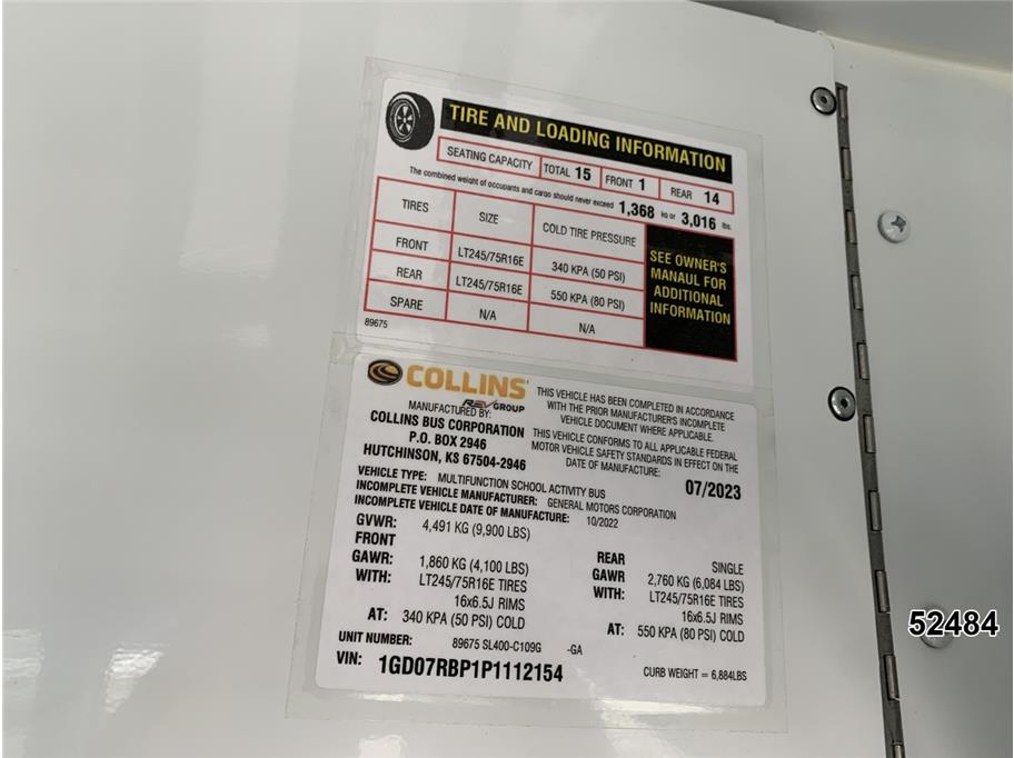 2023 GMC 3500 Savana